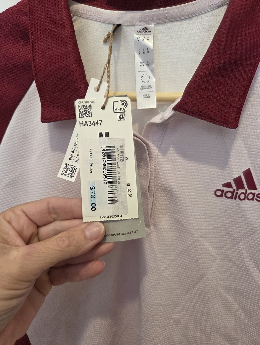 Adidas Colorblock Golf Polo NWT Women's Medium - Picture 13 of 13